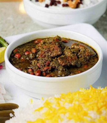  Ghormeh Sabzi!  A Persian Stew Bursting with Earthy Herbs and Tangy Flavor